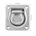 thumbnail image 2 of GETAJGHSD 1 Pce Anneau de Fixation Robuste D Ring Finition Plaquée Zinc Argent pour Entrepôt, 2 of 6