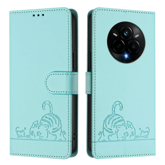 Phone Case Compatible with OPPO Realme 14 Pro 5G with Kickstand,Card Slots,Silicone Bumper,Shockproof,Flip Wallet Leather Protective Cover for OPPO Realme 14 Pro 5G,S1
