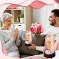 thumbnail image 4 of Bwiyojiz Home Decor Christmas Decorations Decoration Eternal Rose Gifts for Women Birthday Mom Light up in Glass Dome Flower Day Valentines Her, Gifts for Sister, Multicolor, 4 of 6