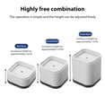 thumbnail image 3 of Yucurem 12 Pack Furniture Risers, Heavy Duty Square Stackable Bed Risers for Desk Leg Table Couch Sofa Chair Bed Frame Legs Lift Height 1", White, 3 of 8