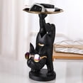 thumbnail image 4 of Decoración Figurilla de resina de Bulldog Francés, joyería, bandeja de almacenamiento para llaves, decoración de mesa (negro) Tmvgtek Original, 4 of 8