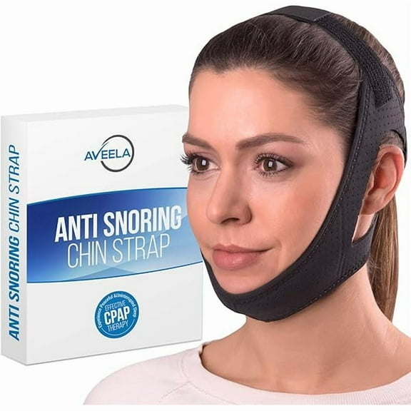 USBSO Chin Strap for Sleeping | 3 Sizes Anti Snoring Chin Strap, Anti Snoring Device for Men and Women | Double Airflow Jaw Strap, Stop Snoring Solution Chin Strap - Medium Chin Strap for CPAP Users