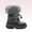 BLACK/GRAY, variant on DREAM PAIRS Boys Girls Toddler Snow Boots Slip Resistant Faux Fur Lined Mid Calf Little Kids Winter Shoes SDSB2221K ROYAL BLUE Size 5T