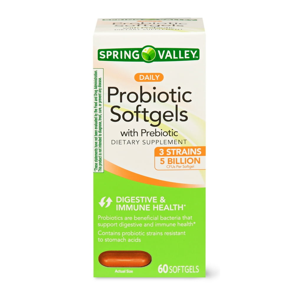 Spring Valley Probiotic Softgels, 60 Ct