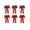 Red, variant on 6/10 Pack Large Wired Red Bow - 9*9 inch - Christmas Wreath Bow - Great for Large Gifts - Indoor/Outdoor - Red Christmas Bow Door Ornament Christmas Gift Ornament Garland Decoration,  Red 6pcs