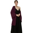 thumbnail image 3 of ORUYROP Châle Foulard Enveloppements Doux Chiffon Dentelle Pashmina pour Robes de Soirée pour occasions Formelles, 3 of 6