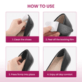 thumbnail image 4 of Bukihome 6 Pairs Soft Gel Heel Grips Anti Slip Blister Prevention Heel Pads for High Heels Flats Shoes,Black, 4 of 6
