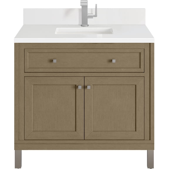 James Martin Vanities 503-V36-1Wz Chicago 36" Free Standing Single Basin Vanity Set -