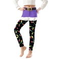 thumbnail image 2 of MKOSPLRT Girls Christmas Leggings Printed Pants Full Ankle Length Cotton Tights High Waist Stretch Sport Leggings for Xmas 3-8Y, 2 of 6