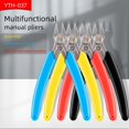 thumbnail image 2 of KUAIQU 5" Side Cutter Diagonal Wire Cutting Pliers Diagonal Wire Cutter Side Cutting Pliers 3 Pack Precision Cutting Pliers Ultra Sharp Wire Snips Wire Clippers Spring Loaded Flush Cutter, 2 of 7