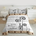 thumbnail image 2 of jejeloiu Rustic Dandelion Queen Comforter Set,Country Farmhouse Lodge Bedding Comforter Set For Teens Reversible 3pcs, 2 of 8