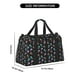 thumbnail image 3 of Fotbe purple cyan brown Skull Bolsa de Viaje con Estampado, Bolsa de Fin de Semana para Mujer con Compartimento para Zapatos, Bolsa de Gimnasio con Bolsillo Húmedo, 3 of 7