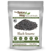 The Spice Way Black Sesame Seeds - Middle Eastern and Asian Cuisine - 32 oz.