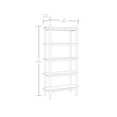 thumbnail image 6 of Better Homes & Gardens Springwood 5-Shelf Bookcase with Solid Wood Frame, Charcoal Finish, 6 of 10