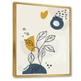thumbnail image 2 of Designart Vintage Boho Minimalistic Flowers II FLOAT FRAME WALL ART, 2 of 4