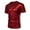 Red, variant on WTXUE T-Shirts Short Sleeve, Crew Neck Shirts for Men Sports T Shirt Casual Lapel Shiny T Shirt Top Solid | Dancewear for Men Green XXL