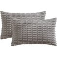 thumbnail image 6 of Wehilion Pack of 2 Corduroy Decorative Throw Pillow Covers Soft Boho Striped Pillow Covers Modern Farmhouse Christmas Home Decor for Sofa Living Room Couch Bed, 6 of 6