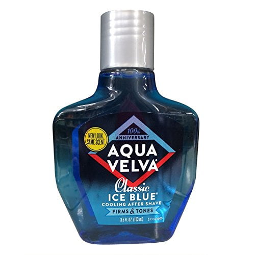 Aqua Velva Glace Bleu Taille 3.5z Aqua Velva Glace Bleu après Rasage