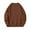 Brown, variant on IYTR Men Round Neck Sweatshirts Casual Fashion Solid Color Pullover Long Sleeve Tops Sweatshirt