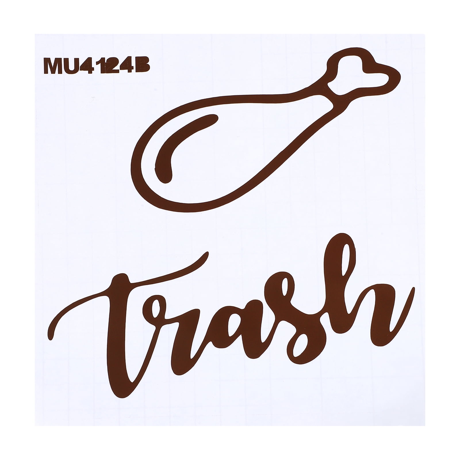 Recycle Trash Bin Sticker Logo Sign Decal SelfAdhesive Waterproof