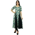 thumbnail image 5 of Bimba Womens Print Rayon Dress Long Flaired Maxi Kurti Trendy Chic Designer, 5 of 7