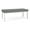 Gray, variant on Newport Reception Waiting Room 18.5" 2-Seat Bench / Silver Steel / Black