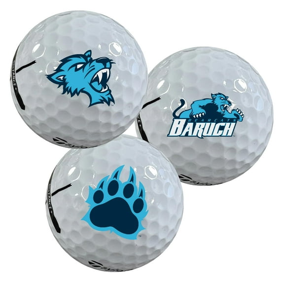 Baruch College Bearcats Logo Edition Taylormade Distance  Golf Balls 12-Pack (Dozen)