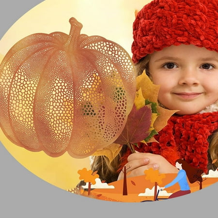 

Pumpkin Spice Large Placemat | Vinyl 14.75 x 15.25 Halloween Fall Decoration for Dinner Table