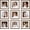 Distressed Brown, variant on 8x8 Picture Frame Set of 9, Display Pictures 4x4 with Mat or 8x8 without Mat, Multi Collage Gallery Square Photo Frames for Wall or Tabletop, Brown