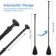 thumbnail image 1 of 3-Piece SUP Paddle Adjustable Aluminum Stand Up Paddleboard Paddle, 1 of 5