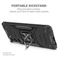 thumbnail image 4 of NIFFPD Samsung Galaxy S21 FE Phone Case 360 Rotation Kickstand Military Grade Drop Protection fit for Magnetic Car Mount Black, 4 of 7