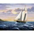 thumbnail image 2 of Sambataro 18x15 Gold Ornate Wood Framed with Double Matting Museum Art Print Titled - West Wind Sails, 2 of 4