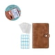thumbnail image 2 of Carpeta De Hojas Sueltas, Carpeta De Presupuesto De Cuero Pu Marrón De 6 Anillas Con 12 Bolsas Transparentes Con Cremallera Para Presupuesto De Gastos, Carpeta De Sobres En Efectivo A6 Yuarrent EL008387-00, 2 of 5