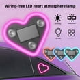 thumbnail image 2 of Car LED Ambient Light - 2025 Solar-Powered Heart-Shaped LED Neon Light, IP65 Waterproof, Switchable Modes, Romantic Car, Outdoor Decor, for Couples, 2 of 8