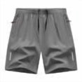 thumbnail image 6 of Taqqpue Men Shorts under 10 Dollars Elastic Waist Plus Size Athletic Shorts Men's Casual Solid Color High Waist Pockets Shorts Casual Running Shorts Clearance for Men, 6 of 6