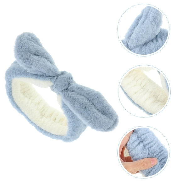 Tineasur Bandana Headband Face Wash Hair Headband Blue Cloth 1Pcs