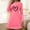 Hot Pink, variant on Hvot&aat Nightgowns for Women Short Sleeve Heart Printed Sleep Shirt Dress Holiday Sleepwear