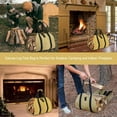 thumbnail image 4 of Enroslu Sturdy Waxed Canvas Firewood Log Carrier, Durable Firepalce Wood Bag with Reinforce Duty Straps, 4 of 7