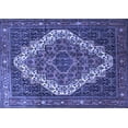 thumbnail image 1 of Ahgly Company Indoor Rectangle Persian Blue Traditional Area Rugs, 3' x 5', 1 of 4
