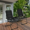 thumbnail image 2 of Gymax 2 Pcs Chaises Pliantes de Patio Dossier Réglable Inclinable Rembourrées Mobilier de Jardin, 2 of 10