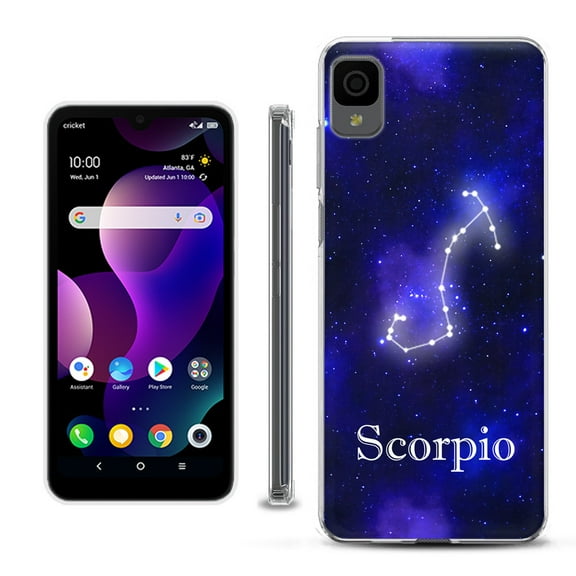 Slim-Fit Gel TPU Phone Case for TCL 30Z / 30 Z / 30 LE, by OneToughShield ® - Zodiac / Scorpio