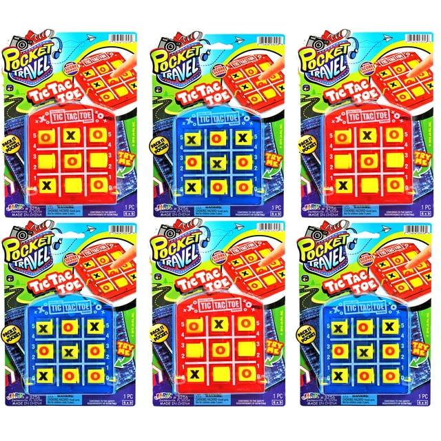 Juegos de mesa portátiles Tic Tac Toe JA-RU Pocket Travel (6)