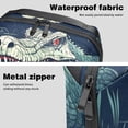 thumbnail image 4 of Crocodile Digital Pouch Oxford Fabric Waterproof USB Charger Multi Cable Cord Organizer 5.9x9.44x3.14 in, 4 of 6