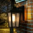 thumbnail image 3 of LNC Outdoor Wall Lantern with Seeded Glass, 11" Black Porch Light, E26 Base, Wet Rated, 3 of 12