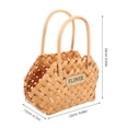 thumbnail image 2 of ADDHAT 1Ud De Almacenaje Tejido En Madera Chocolate Para Flores Y, 2 of 7