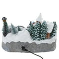 thumbnail image 4 of Christmas Glowing Snow House Figurine Rotatable Music Villages Sculpture for Home Bar Shop Decoration Gift, 4 of 11