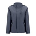 thumbnail image 4 of HUITKMM Womens Fall Jackets Unisex Windproof Outdoor Jacket Stylish and Versatile for Couples, 4 of 5