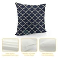 thumbnail image 4 of YINGXI  Navy Blue Throw Pillow Cushion Cover, Navy Inspired Sailor Knot Pattern Illustration Nautical Abstract Design, Decorative Square Accent Pillow Case,Blue Cream 20x20in, 4 of 5
