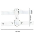 thumbnail image 5 of Thigh Garters for Women Round Leather Thigh Ring Punk Party Accessory 16x15cm Durable Use 1Pack, 5 of 5