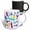 Multicolor, variant on 3drose, Cute Cartoon Purple and Blue School Supplies - White, 11oz Mug